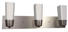 AFX Lighting, Inc. (Canada) DEV418SNEC - Four Light Satin Nickel White Glass Glass Vanity