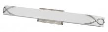 AFX Lighting, Inc. (Canada) HZV139SNE5T - One Light Satin Nickel White Linen Acrylic Glass Vanity