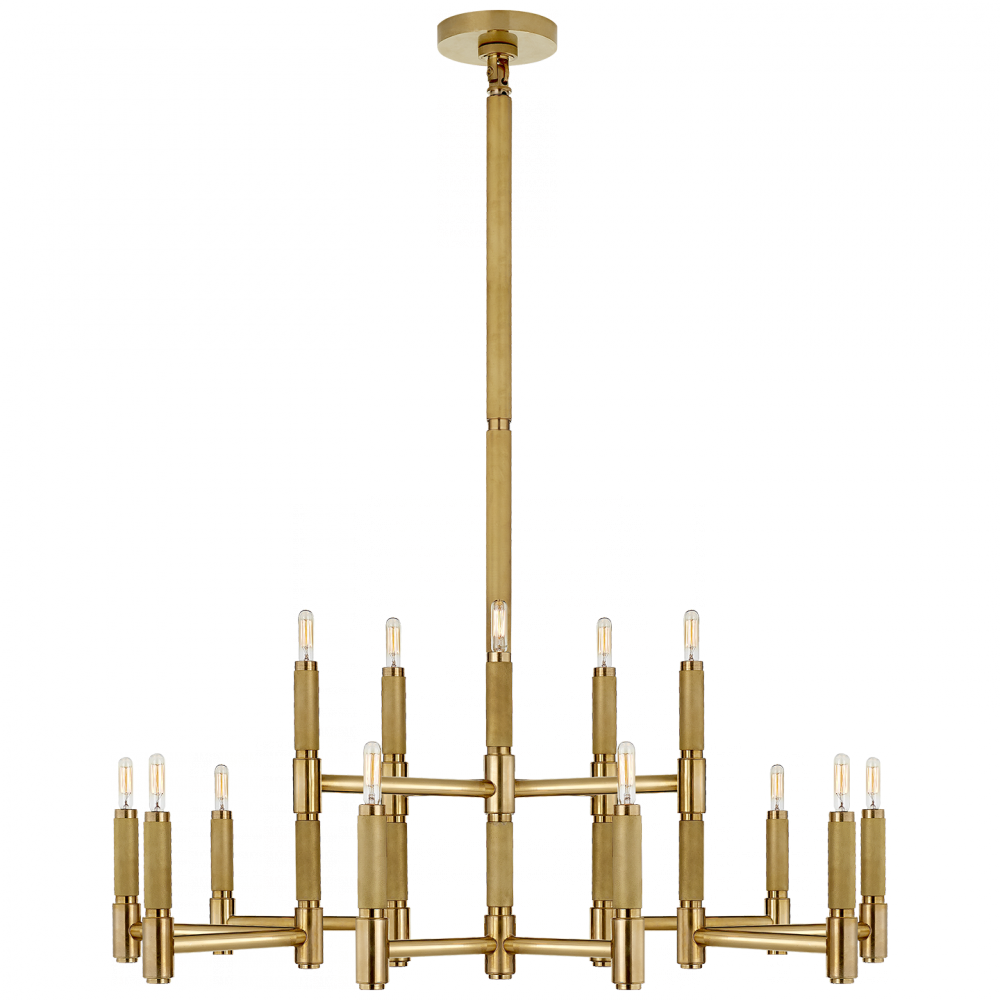 Barrett Large Knurled Chandelier