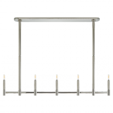 Visual Comfort RL RL 5226PN - Barrett Large Knurled Linear Chandelier