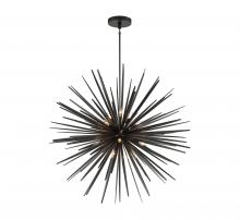 Lib & Co. US 10129-06 - Trapani, 14 Light Chandelier, Metallic Black