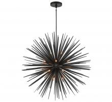 Lib & Co. US 10130-06 - Trapani, 18 Light Grand Chandelier, Metallic Black