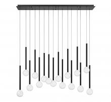 Lib & Co. US 10152-02 - Positano, 16 Light Linear LED Chandelier, Matte Black