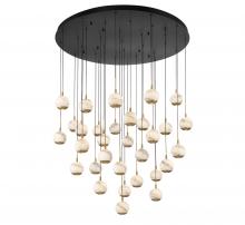 Lib & Co. US 10206-02 - Baveno, 31 Light LED Grand Chandelier, Matte Black