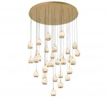 Lib & Co. US 12139-030 - Lucidata, 31 Light LED Grand Chandelier, Painted Antique Brass