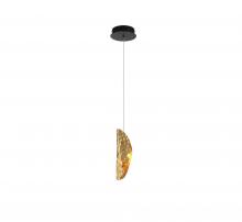 Lib & Co. US 12166-020-02 - Sorrento, 1 Light LED Pendant, Copper, Black Canopy