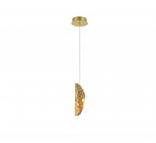 Lib & Co. US 12166-020-07 - Sorrento, 1 Light LED Pendant, Copper, Gold Canopy