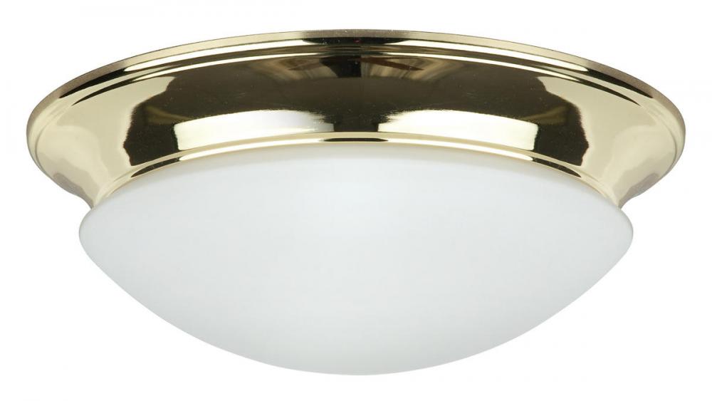 2lt-60w MB Twst-on Opal Flush Mount