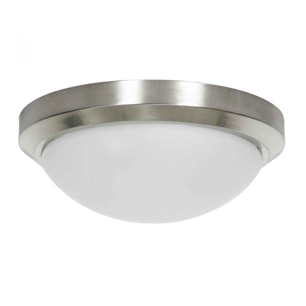 13in 2 LT Flush Mount 2-60w MB Frosted Gls BSN