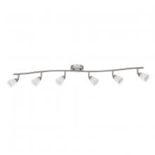 URBAN33 F12988-80 - 44in 6 Frs Gls Hd Gu10 Ceiling Mount Bar BSN