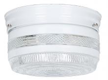 URBAN33 F13277-30 - 8-5/8in Clr & Wht Drum Fixture Wh