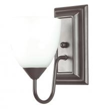 URBAN33 F13621-15 - 1lt-100w MB Sconce Frstd Milk Gls Ch