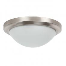 URBAN33 F17280-80 - 15in 3lt Flush Mount 3-60w MB Frosted Gls BSN