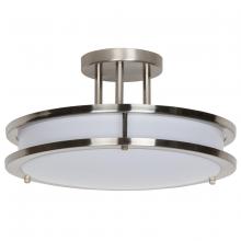 URBAN33 F19945-80-3K - 14in 26w 3000k LED Semi Flush Acry BSN