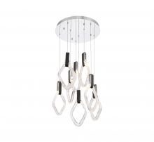 Lib & Co. CA 10102-01 - Catania, 8 Light Round LED Chandelier, Chrome