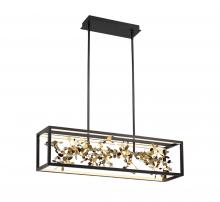 Lib & Co. CA 10107-02 - Terlizzi, Medium Linear LED Chandelier, Matte Black