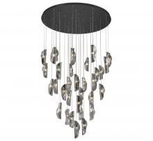 Lib & Co. CA 10169-019-02 - Sorrento, 32 Light LED Grand Chandelier, Smoke, Black Canopy