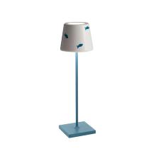 Zafferano America LD0340AC1 - Poldina Lido Table Lamp - Avio Blue  Fish