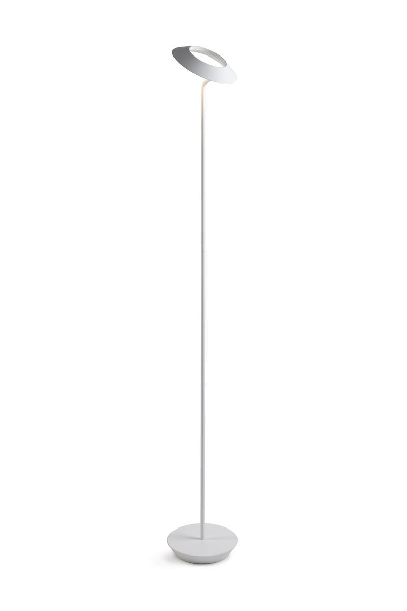 Royyo Floor Lamp, Matte White Body, Matte White base plate