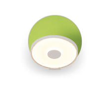 Koncept Inc Hawaii GRW-S-MWT-MGN-HW - Gravy Wall Sconce - Matte White Body, Matte Green plates - Hardwire