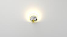 Koncept Inc Hawaii GRW-S-WSY-SW1-PI - Peanuts® Gravy Wall Sconce - Matte Bright Yellow body, Snoopy Woodstock plates - Plug-in