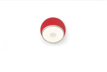 Koncept Inc Hawaii GRW-S-SIL-MRD-PI - Gravy Wall Sconce - Silver body, Matte Red plates - Plug-in