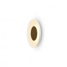 Koncept Inc Hawaii RMW-09-SW-BRS-HW+18BD-MWT - Ramen Wall Sconce 9" (Brass) with 18" back dish (Matte White)