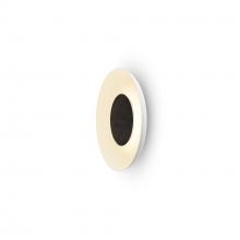 Koncept Inc Hawaii RMW-09-SW-MTB-HW+18BD-MWT - Ramen Wall Sconce 9" (Matte Black) with 18" back dish (Matte White)