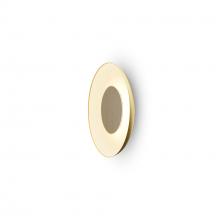 Koncept Inc Hawaii RMW-09-SW-WOK-HW+18BD-GMW - Ramen Wall Sconce 9" (White Oak) with 18" back dish (Gold w/ Matte White Interior)