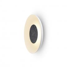 Koncept Inc Hawaii RMW-12-SW-CCF-HW+24BD-MWT - Ramen Wall Sconce 12" (Charcoal Felt) with 24" back dish (Matte White)