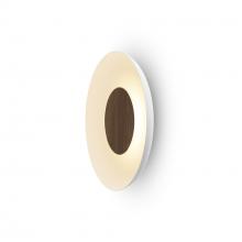 Koncept Inc Hawaii RMW-12-SW-OWT-HW+24BD-MWT - Ramen Wall Sconce 12" (Oiled Walnut) with 24" back dish (Matte White)