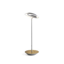 Koncept Inc Hawaii RYO-SW-SIL-BRS-DSK - Royyo Desk Lamp, Silver body, Brushed Brass base plate