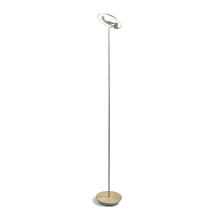 Koncept Inc Hawaii RYO-SW-SIL-BRS-FLR - Royyo Floor Lamp, Silver Body, Brushed Brass base plate