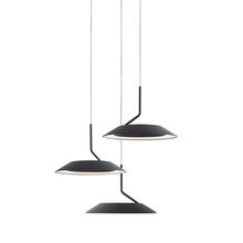 Koncept Inc Hawaii RYP-C3-SW-MTB - Royyo Pendant (Circular with 3 pendants), Matte Black, Matte Black Canopy