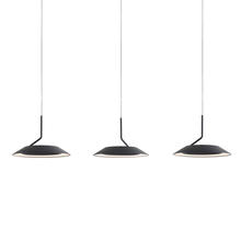 Koncept Inc Hawaii RYP-L3-SW-MTB - Royyo Pendant (linear with 3 pendants), Matte Black, Matte Black Canopy