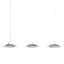 Koncept Inc Hawaii RYP-L3-SW-SIL - Royyo Pendant (linear with 3 pendants), Silver, Silver Canopy