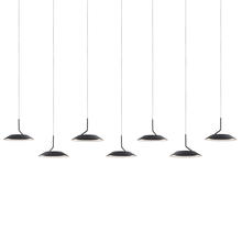 Koncept Inc Hawaii RYP-L7-SW-MTB - Royyo Pendant (linear with 7 pendants), Matte Black, Matte Black Canopy