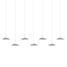 Koncept Inc Hawaii RYP-L7-SW-SIL - Royyo Pendant (linear with 7 pendants), Silver, Silver Canopy