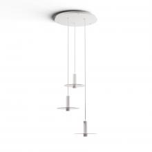 Koncept Inc Hawaii CMP-C3-S-06-MWT+GCLR9 - Combi Pendant 6" Circular 3 Combo Matte White with Matte White Canopy