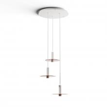 Koncept Inc Hawaii CMP-C3-S-06-MWT+GTEA9 - Combi Pendant 6" Circular 3 Combo Matte White with Matte White Canopy