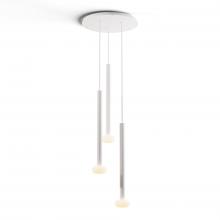 Koncept Inc Hawaii CMP-C3-S-24-MWT+NA+GLB - Combi Pendant 24" Circular 3 Combo Matte White with Matte White Canopy