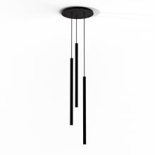 Koncept Inc Hawaii CMP-C3-S-36-MTB - Combi Pendant 36" Circular 3 Combo Matte Black with Matte Black Canopy, Suspension / Flush Mount