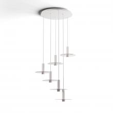 Koncept Inc Hawaii CMP-C6-S-06-MWT+GCLR9 - Combi Pendant 6" Circular 6 Combo Matte White with Matte White Canopy