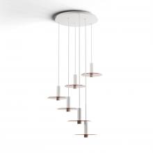 Koncept Inc Hawaii CMP-C6-S-06-MWT+GTEA9 - Combi Pendant 6" Circular 6 Combo Matte White with Matte White Canopy