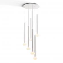 Koncept Inc Hawaii CMP-C6-S-24-MWT+NA+GLB - Combi Pendant 24" Circular 6 Combo Matte White with Matte White Canopy