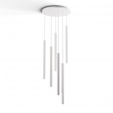 Koncept Inc Hawaii CMP-C6-S-24-MWT - Combi Pendant 24" Circular 6 Combo Matte White with Matte White Canopy