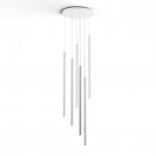 Koncept Inc Hawaii CMP-C6-S-36-MWT - Combi Pendant 36" Circular 6 Combo Matte White with Matte White Canopy