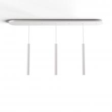 Koncept Inc Hawaii CMP-L3-S-16-MWT - Combi Pendant 16" Linear 3 Combo Matte White with Matte White Canopy