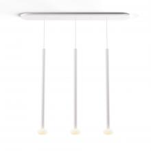 Koncept Inc Hawaii CMP-L3-S-36-MWT+NA+GLB - Combi Pendant 36" Linear 3 Combo Matte White with Matte White Canopy