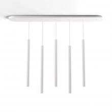 Koncept Inc Hawaii CMP-L5-S-24-MWT - Combi Pendant 24" Linear 5 Combo Matte White with Matte White Canopy